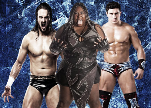 TNA stars Drew Galloway, Awesome Kong and Ethan Carter (image:Joel Lampkin)