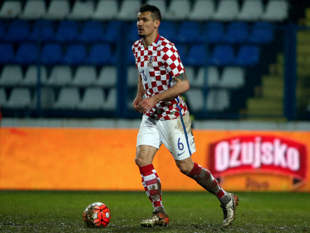 Lovren in action for Croatia against Israel. (Picture: Getty Images)