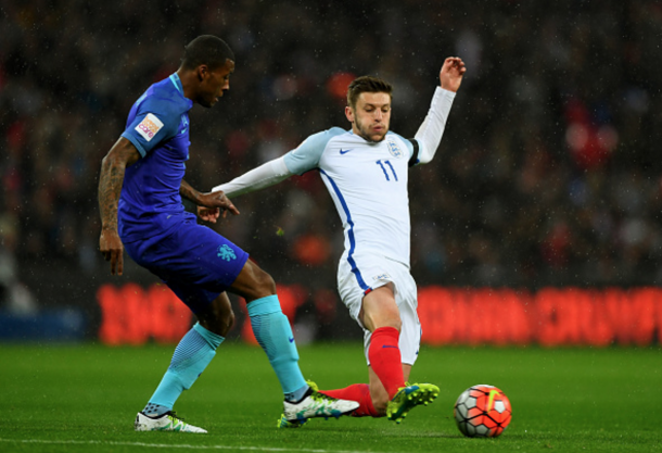 Lallana was bright and lively, playing his part in England's goal in his 70-minute cameo. (Picture: Getty Images)