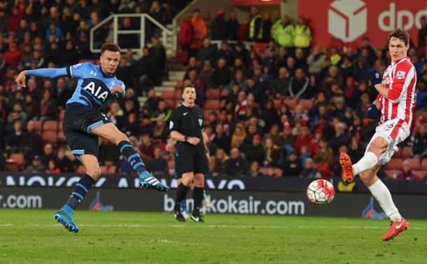 Alli was one of Spurs' best players, scoring twice on the night. (Picture: Getty Images)