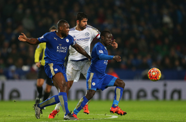 Kante and Morgan have done their fair share of unfashionable work this season. (Photo by Catherine Ivill - AMA/Getty Images)