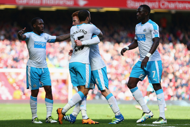 Colback celebrates pulling Newcastle level. (Picture: Getty Images)