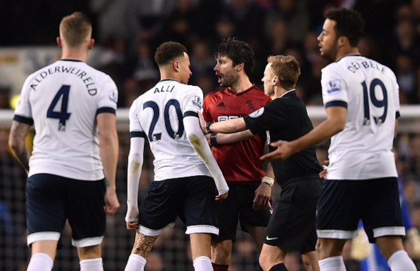 Alli and Yacob square up after the incident on Monday night. (Picture: Getty Images)