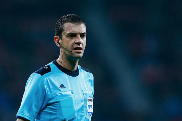 Kassai in charge of Bayer Leverkusen's group stage clash with Roma in the Champions League earlier this season. (Picture: Getty Images)