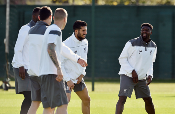 Emre Can was pictured back in training on Wednesday night. (Picture: Getty Images)