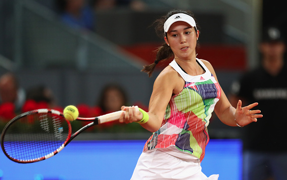 Louisa Chirico in action today. Photo:Getty Images/Clive Brunskill