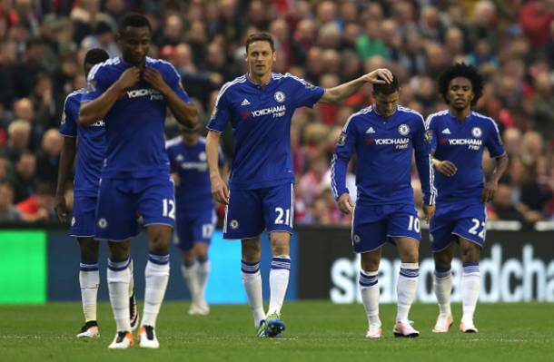 Chelsea wheel away back to their half after Hazard opens the scoring. (Picture: Getty Images)