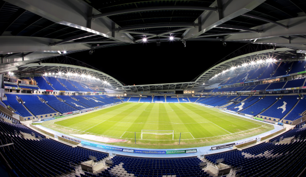 Brighton are desperate for supporters to get the Amex bouncing this evening. (Picture: www.techweekeurope.co.uk)