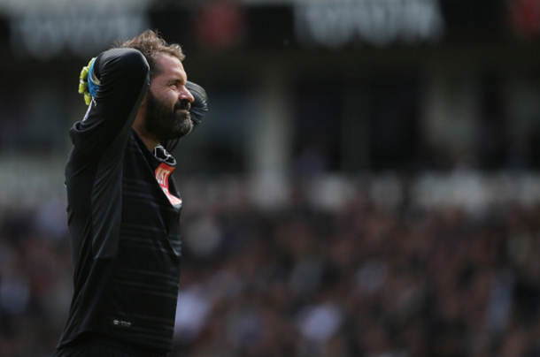 Dejected Derby goalkeeper Scott Carson after conceding Hull's third goal. (Picture: Getty Images)