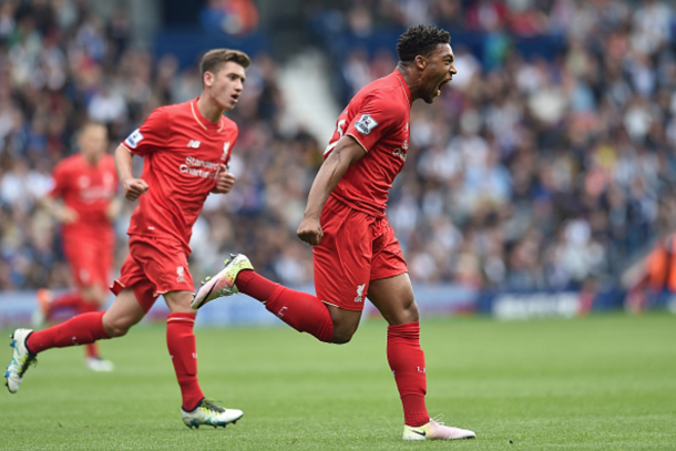 Ibe celebrates levelling the scores before the half-hour mark. (Picture: Getty Images)