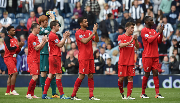 The Reds clap the travelling supporters at the Smethwick End after full-time. (Picture: Getty Images)