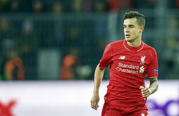 Coutinho in action against Borussia Dortmund in the Europa League last month. (Picture: Getty Images)