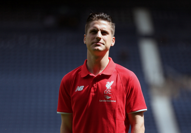 Canos on the Hawthorns' pitch on the day of his debut earlier this month. (Picture: Getty Images)