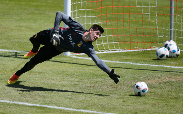 Courtois will maintain his position between the sticks for Belgium at the Euros. (Picture: Getty Images)