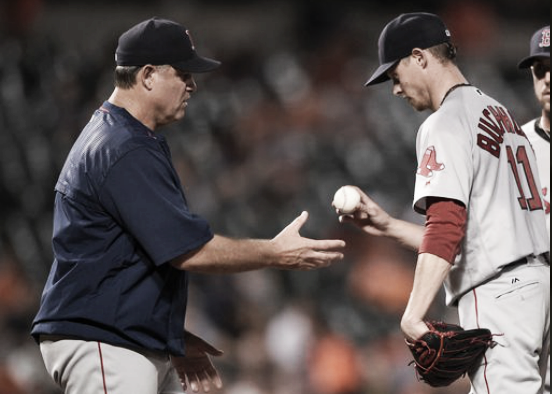 Will Clay Buchholz regain his spot in the starting rotation? | AP