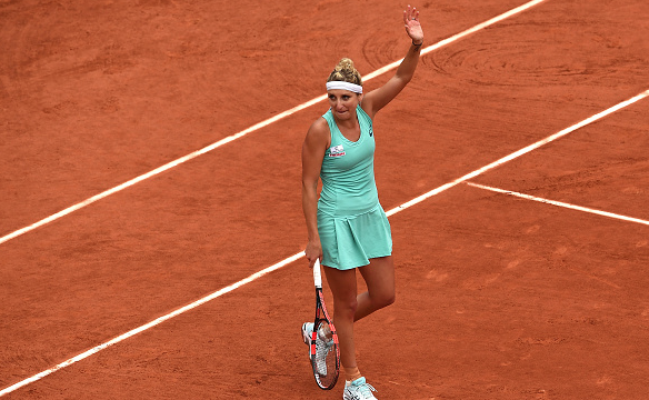 Timea Bacsinszky during the French Open. Photo:Getty Images/Dennis Grombkowski