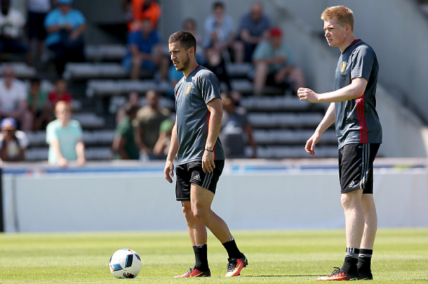 Hazard believes himself and De Bruyne can help spearhead the talented Belgians this summer. (Picture: Getty Images)