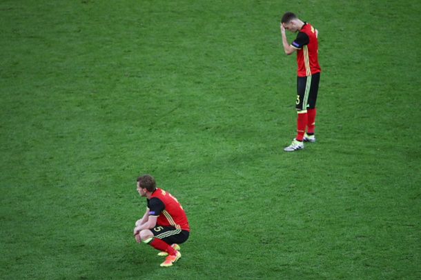 Belgium were left crestfallen after their underwhelming loss to Italy. (Picture: Getty Images)