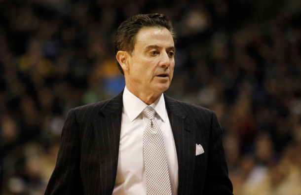 Rick Pitino of the Louisville Cardinals in action during the game against the Pittsburgh Panthers at Petersen Events Center on February 24, 2016 in Pittsburgh, Pennsylvania. (Photo by Justin K. Aller/Getty Images)