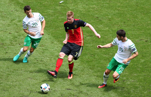 De Bruyne was much closer to his best against Ireland, helping to run the midfield. (Picture: Getty Images)