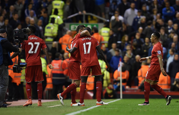 Sakho's last appearance for the Reds came in a 4-0 Merseyside Derby victory over Everton, in which he scored, back in April. (Picture: Getty Images)