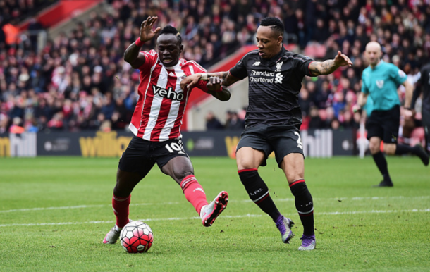 Mane up against former Southampton defender Clyne back in March. (Picture: Getty Images)