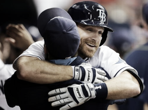 Logan Forsythe enjoyed a career night at the plate for the Rays. | AP