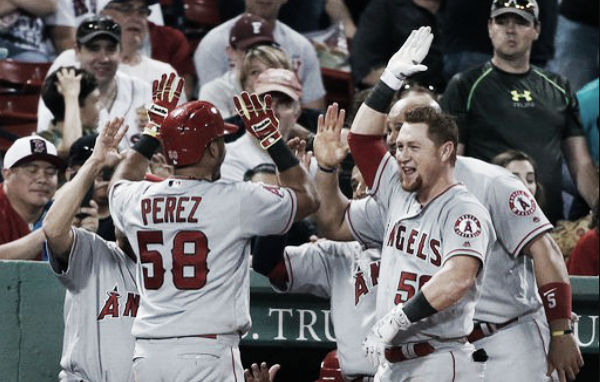 Carlos Perez went 5-for-6 with six RBI for the Angels