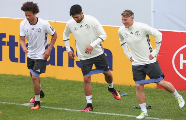 Can, pictured in training, has yet to make an appearance at Euro 2016. (Picture: Getty Images)