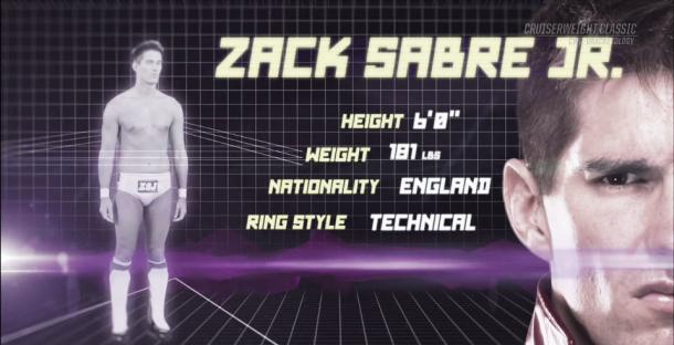 A closer look at Zack Sabre Junior (image: WWE Network)