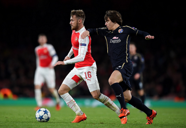 Coric in action against Arsenal last season in the Champions League. (Picture: Getty Images)