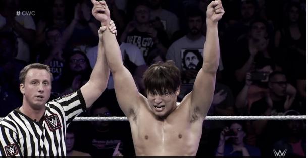 Ibushi proved he is one of the best in the world after defeating Maluta (image: WWE Network)