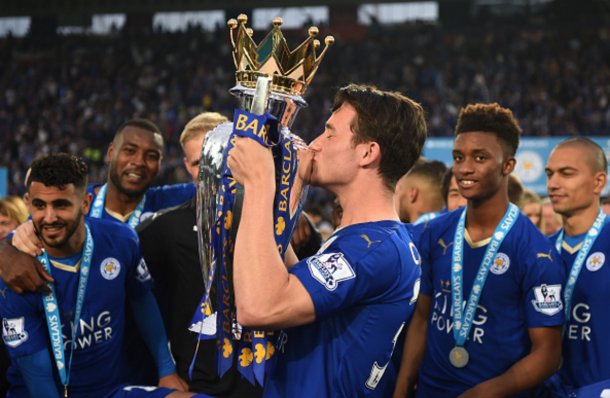 Chilwell with the Premier League trophy, although he's yet to make his league bow. (Picture: Getty Images)