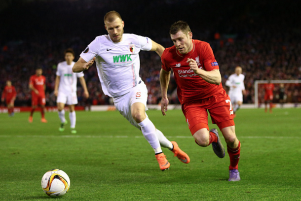 Klavan in action against Liverpool in the Europa League back in February. (Picture: Getty Images)