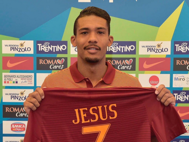 Jesus after completing his move to Roma. (Picture: Getty Images)