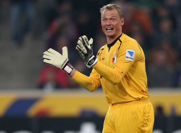 Manninger in action for Augsburg, where he most recently spent four seasons. (Picture: Getty Images)