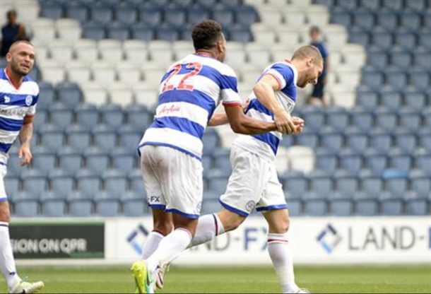 Poster put QPR ahead on 21 minutes (Photo: Back Page Images)