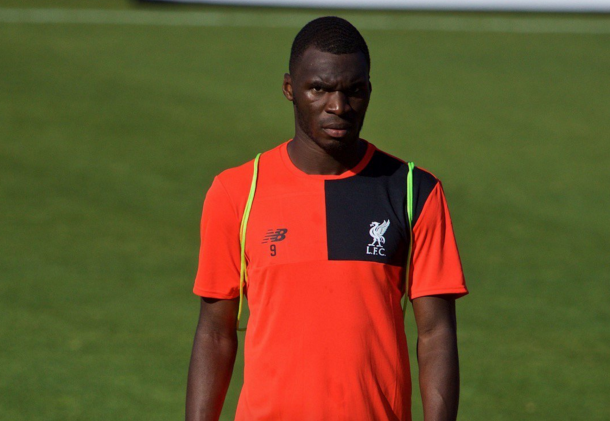 Benteke back in pre-season training. (Picture: This is Anfield)