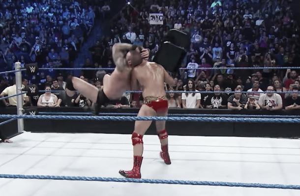 Randy Orton hit an RKO on Alberto Del Rio (image: youtube.com)