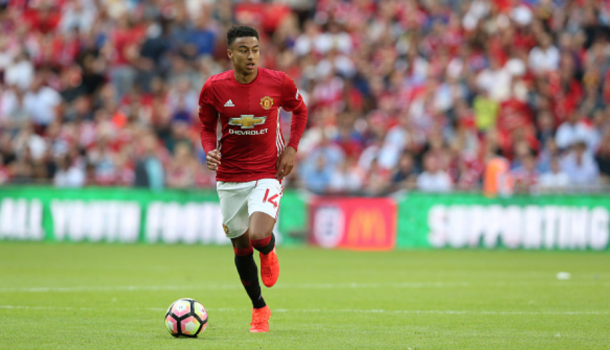 Lingard during the Community Shield (Stephen White/Getty Images)