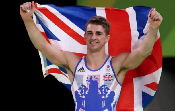 Whitlock celebrates winning gold. (Picture: Getty Images)