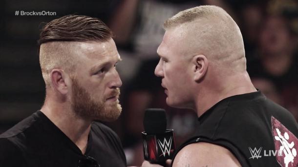 Heath Slater was foolish enough to challenge Brock Lesnar to a match (image: twitter)