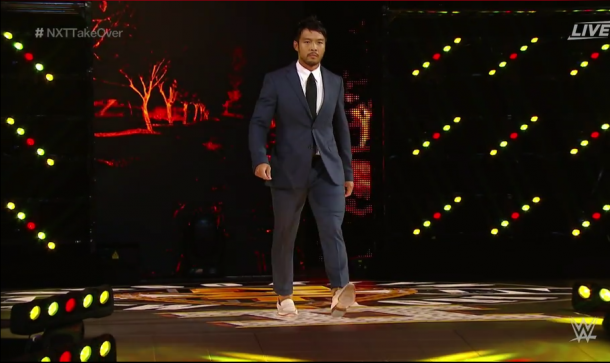 Hideo Itami returns at NXT TakeOver (image: wwe network)