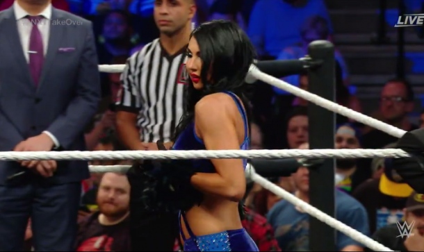 Billie Kay makes her debut at NXT TakeOver (image: wwe network)