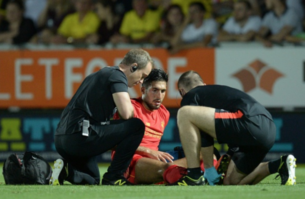 Can is unlikely to feature with an ankle problem. (Picture: Liverpool Echo)