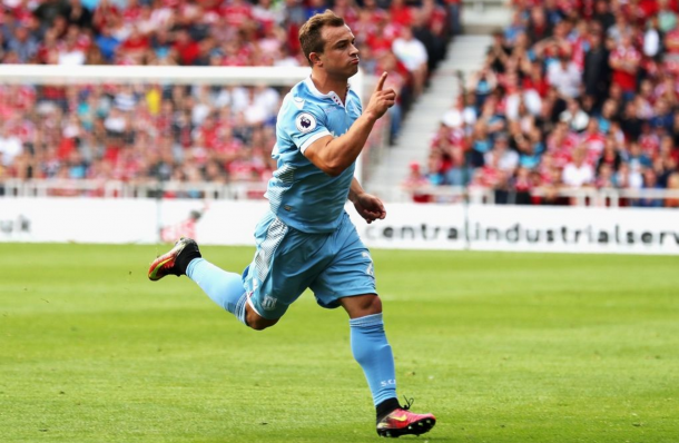 Stoke are hopeful Shaqiri will be back in the squad for the trip to Everton. (Picture: Getty Images)