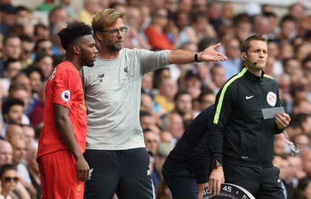 Despite needing goals, Klopp only brought Daniel Sturridge on with three minutes left. (Picture: Getty Images)