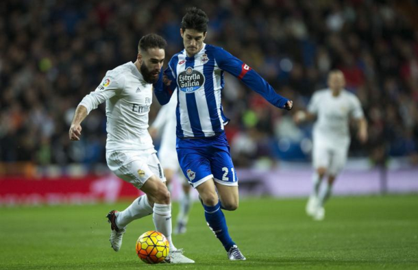 Alberto in action for Deportivo against Real Madrid last season. (Picture: Getty Images)