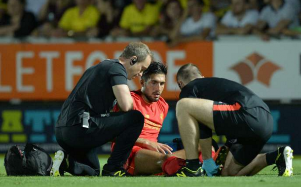 Can had to be taken off injured away at Burton. (Picture: Getty Images)