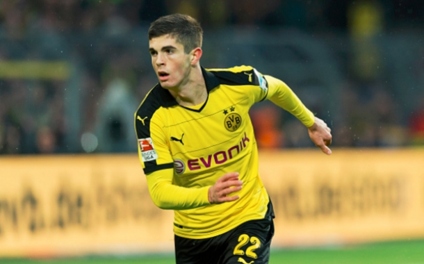 Pulisic is the youngest foreigner ever to score in the German Bundesliga. (Picture: Getty Images)